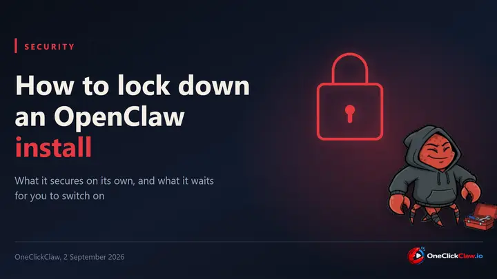 How to Lock Down an OpenClaw Install