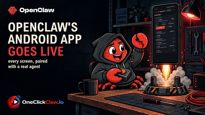 OpenClaw's Android app goes live: every screen, paired with a real agent