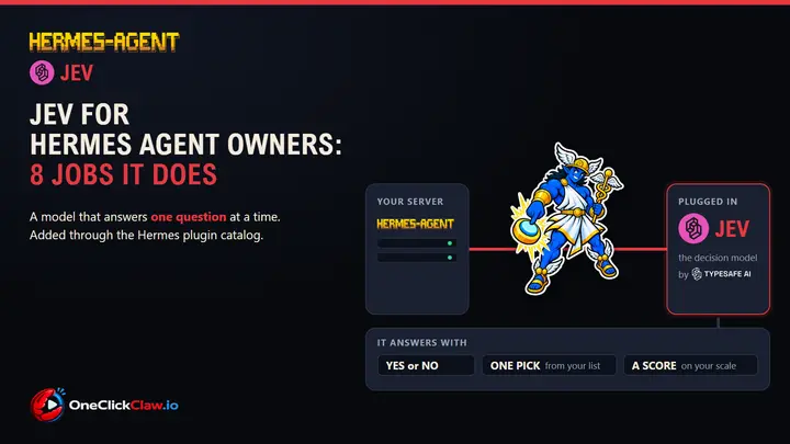 Jev for Hermes Agent owners: 8 jobs it does