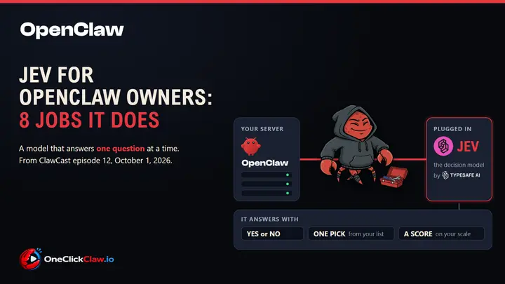 Jev for OpenClaw owners: 8 jobs it does